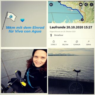 Einrad fahren für sauberes Wasser